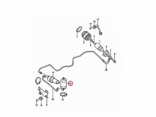 燃料フィルター(フューエルフィルター) Porsche(ポルシェ) [92811014711]