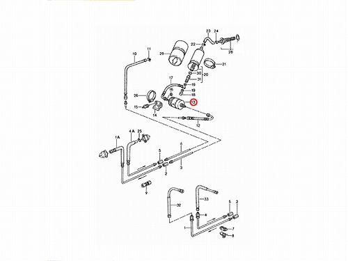 燃料フィルター(フューエルフィルター) Porsche(ポルシェ) [92811025306]