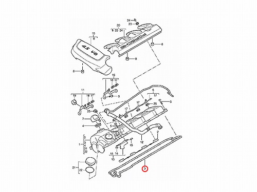 タペットカバーガスケット Porsche(ポルシェ) [94810593103]