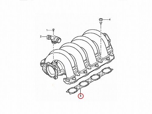 インテークマニホールドガスケット(インマニガスケット) Porsche(ポルシェ) [94811014501]