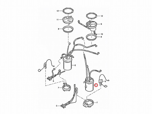 燃料ポンプ(フューエルポンプ) Porsche(ポルシェ) [95562093101]