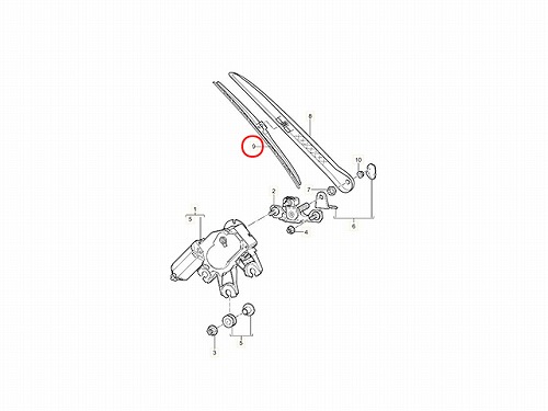 純正 ワイパーブレード リア用 Porsche(ポルシェ) [95562805000]