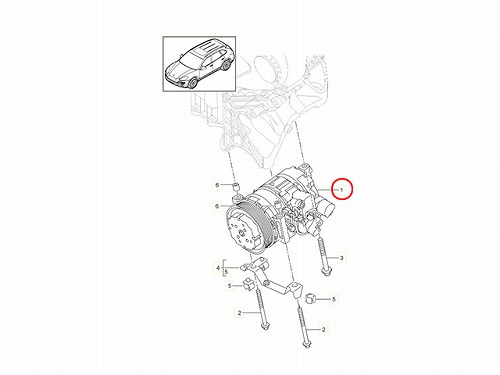 エアコンコンプレッサー Porsche(ポルシェ) [95812601401]