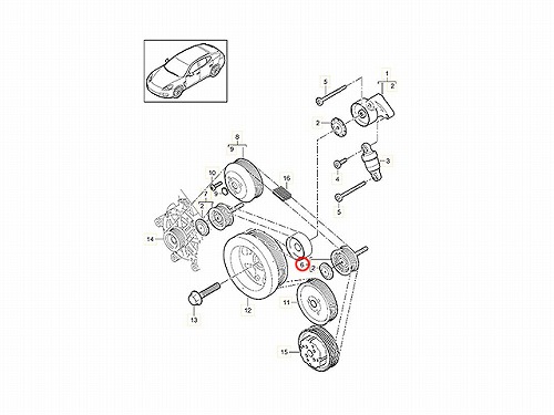 アイドラープーリー Porsche(ポルシェ) [95814527601]