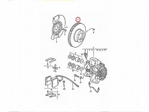 ブレーキローター(ディスクローター) フロント Porsche(ポルシェ) [96435104102]