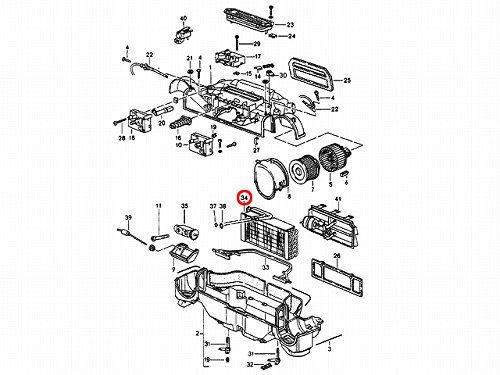 エアコンエバポレーター Porsche(ポルシェ) [96457390100]