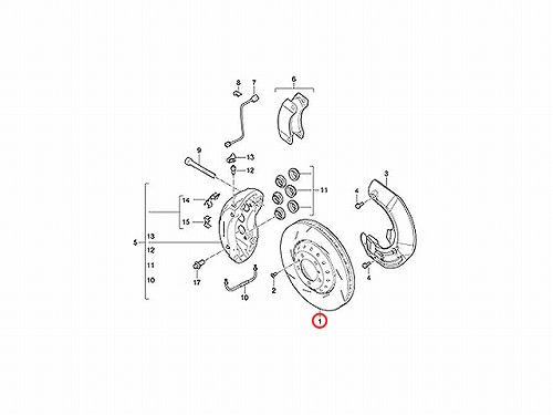 ブレーキローター(ディスクローター) フロント Porsche(ポルシェ) [97035140301]