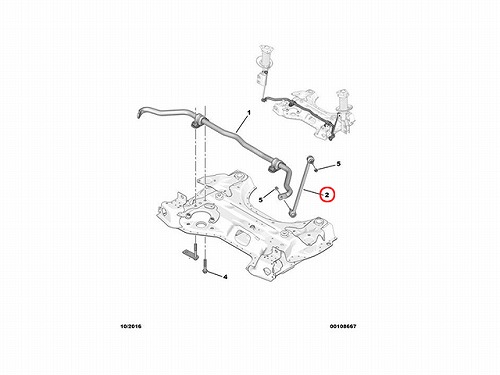 スタビリンクロッド フロント 左右共通 PEUGEOT(プジョー) [9844264780]