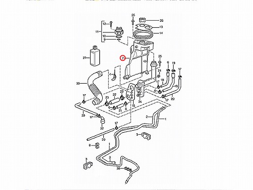 ラジエターリザーバーサブタンク(サブタンク) Porsche(ポルシェ) [99610614708]