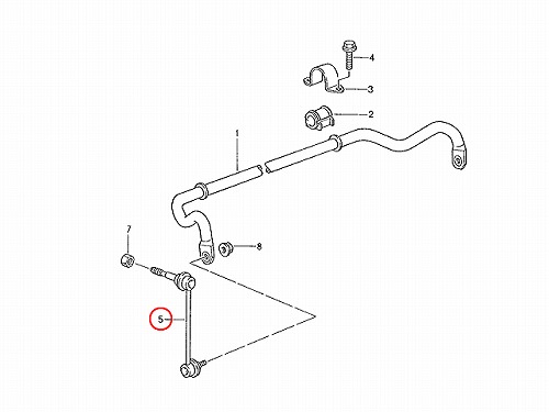 スタビリンクロッド フロント 右側 Porsche(ポルシェ) [99634307004]
