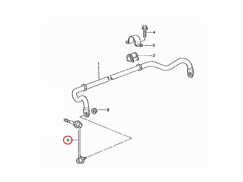 スタビリンクロッド フロント 左右共通 Porsche(ポルシェ) [99634307305]