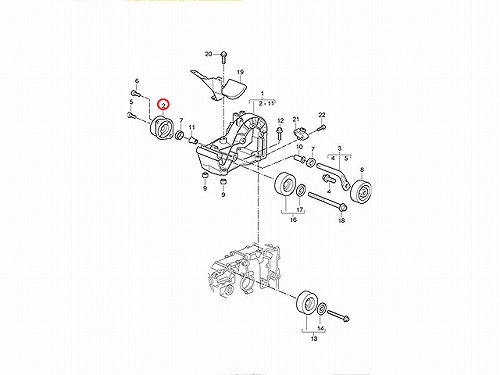 ベルトテンショナー Porsche(ポルシェ) [99710226000]