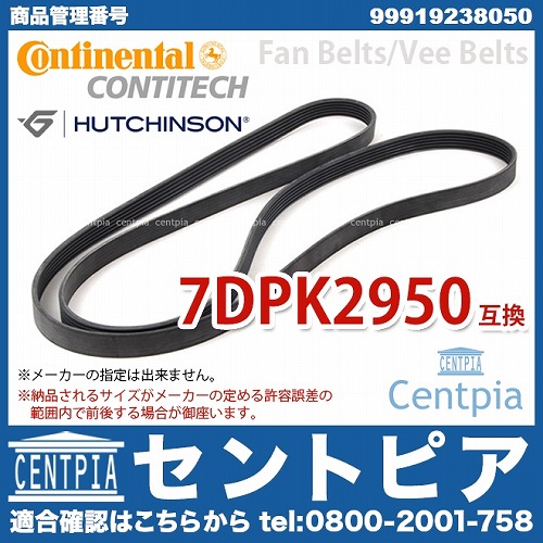 ファンベルト(Vベルト) Porsche(ポルシェ) [99919238050]