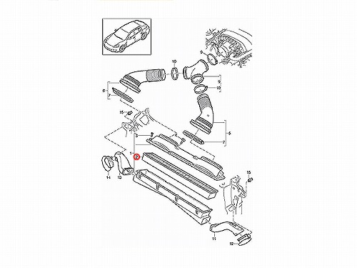 エアフィルター(エアクリーナー) Porsche(ポルシェ) [LX3772]