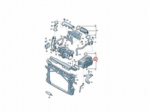 エアフィルター(エアクリーナー) AUDI(アウディ) [LX4077]