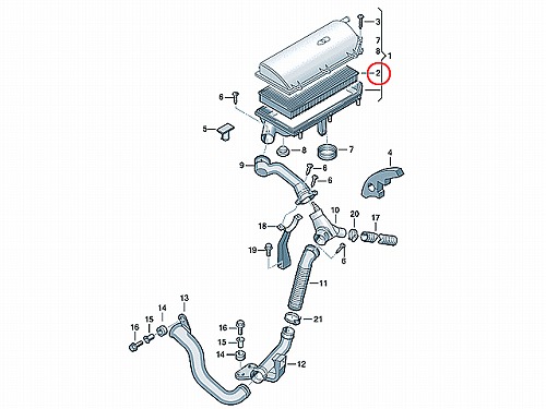 エアフィルター(エアクリーナー) VW(フォルクスワーゲン) [LX571]