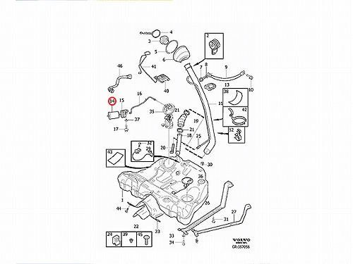 燃料フィルター(フューエルフィルター) VOLVO(ボルボ) [V30620512]