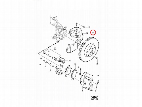 ブレーキローター(ディスクローター) フロント VOLVO(ボルボ) [V30657301]