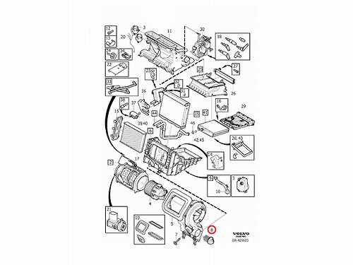 エアコンブロアレジスター VOLVO(ボルボ) [V30767040]
