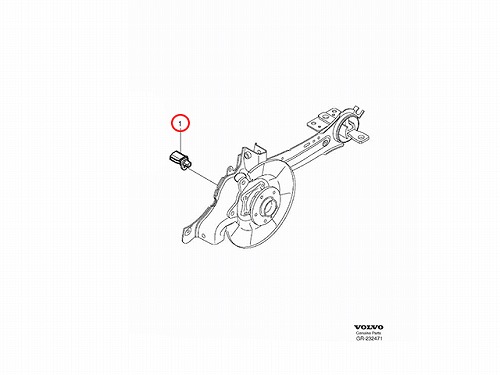 ABSセンサー(スピードセンサー) リア 左右共通 VOLVO(ボルボ) [V30793636]