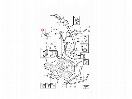 燃料フィルター(フューエルフィルター) VOLVO(ボルボ) [V30817997]