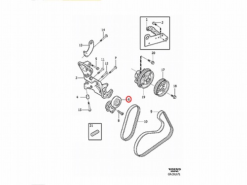 ベルトテンショナー VOLVO(ボルボ) [V31258153]