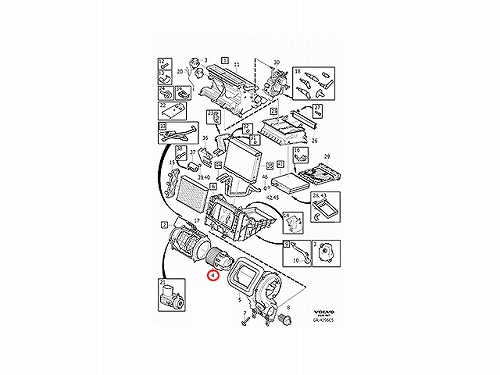 エアコンブロアモーター(ファン) VOLVO(ボルボ) [V31291517]