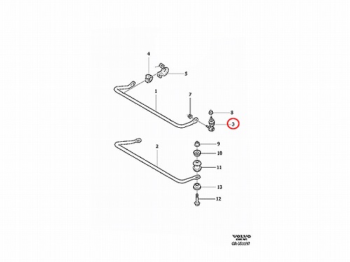 スタビリンクロッド リア 左右共通 VOLVO(ボルボ) [V31329966]