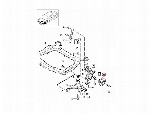 ホイール ハブベアリング フロント 左右共通 VOLVO(ボルボ) [V31329980]