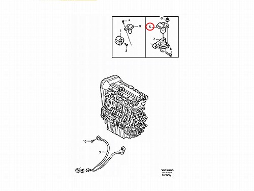 クランク角センサー(クランクポジションセンサー) VOLVO(ボルボ) [V31331765]