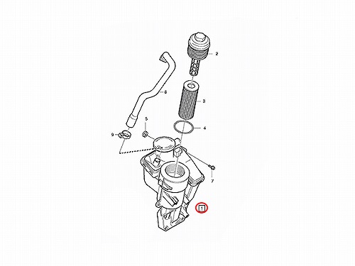 純正 オイルフィルターケース(ブラケット) ASSY VOLVO(ボルボ) [V31338685]
