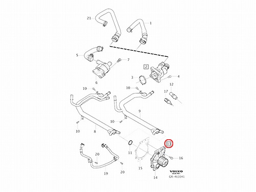 ウォーターポンプ VOLVO(ボルボ) [V31368179]