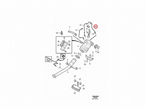 O2センサー(ラムダセンサー) VOLVO(ボルボ) [V31422345]