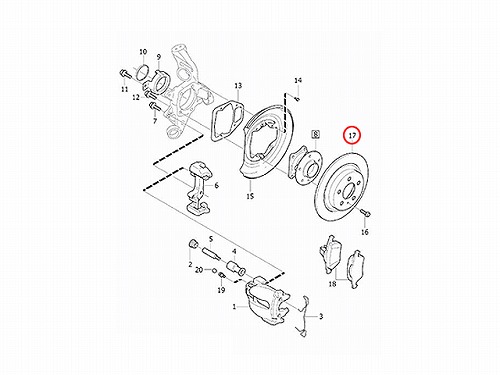 ブレーキローター(ディスクローター) リア VOLVO(ボルボ) [V31471824]