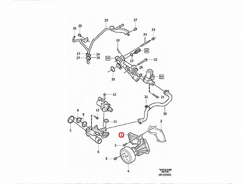 ウォーターポンプ VOLVO(ボルボ) [V31493369]