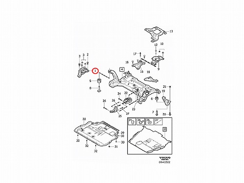エンジンマウント VOLVO(ボルボ) [V32222348]