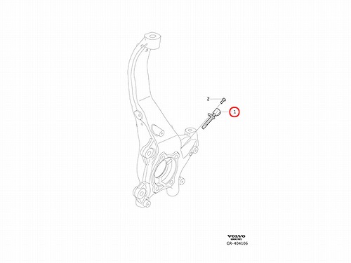 ABSセンサー(スピードセンサー) フロント 左右共通 VOLVO(ボルボ) [V32279594]
