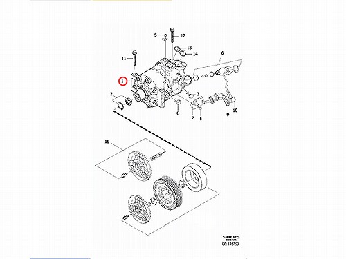 エアコンコンプレッサー VOLVO(ボルボ) [V36002105]