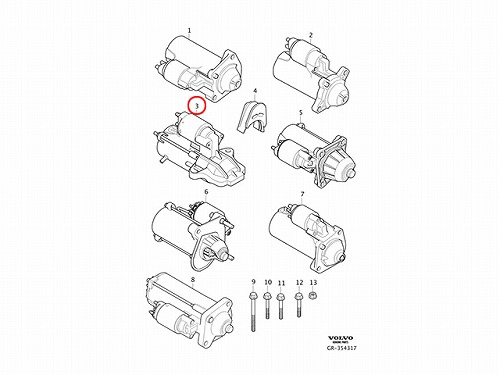 セルモーター(スターター) VOLVO(ボルボ) [V36002497]
