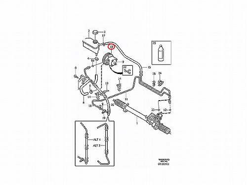 パワステポンプ VOLVO(ボルボ) [V8251736]