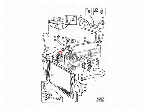 ウォーターポンプ VOLVO(ボルボ) [V8694628]