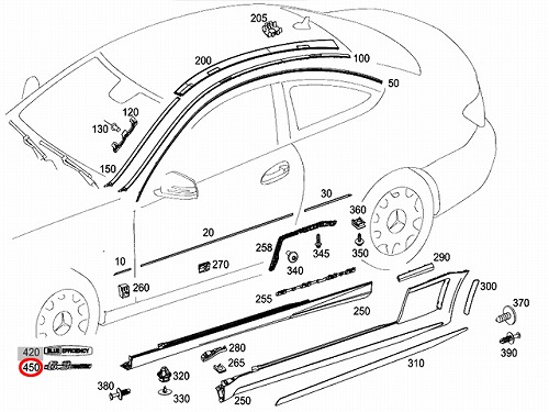 純正 サイドエンブレム 6.3AMG (新デザイン) メルセデスベンツ [enb-a-630]