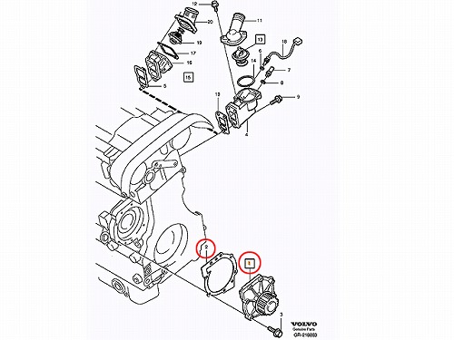 ウォーターポンプ VOLVO(ボルボ) [v30751700]