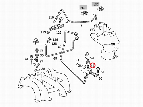 純正品 ベンツ フューエルプレッシャーレギュレーター W201 190E