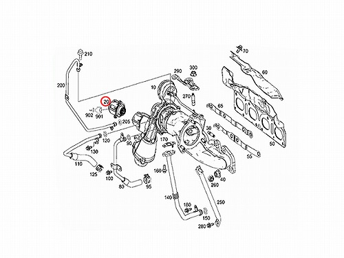 ターボチャージャーアクチュエーター(ソレノイドバルブ) メルセデス