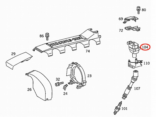 イグニッションコイル メルセデスベンツ
