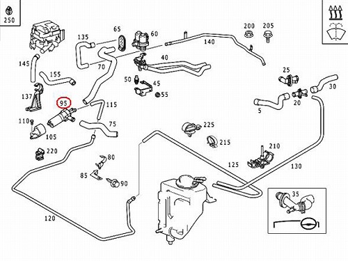 ヒーターポンプ メルセデスベンツ クラス クラス