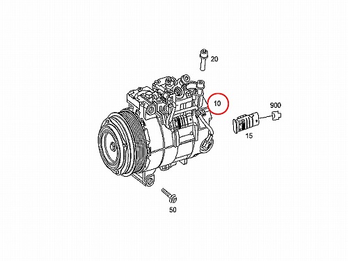 エアコンコンプレッサー メルセデスベンツ W204 W207 W212 W218 X204