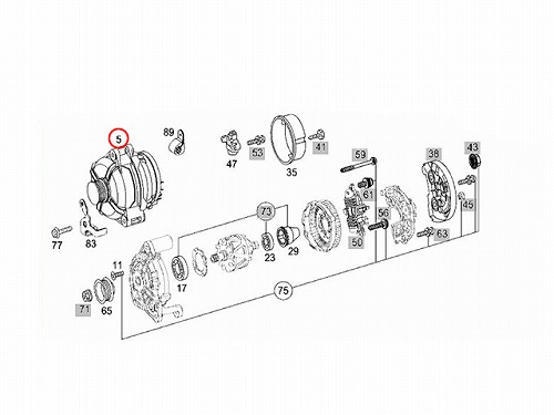 オルタネーター(ダイナモ) メルセデスベンツ [0101543202]メルセデス