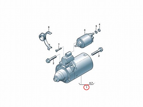 セルモーター(スターター) VW(フォルクスワーゲン) [02M911023G]VW